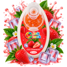 Капсули для сигарет Click Clack Iced Strawberry (Льодова полуниця) 100 капсул