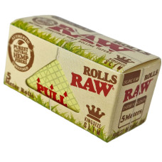 Бумага для самокруток в рулоне RAW Rolls  Slim Organic Hemp 5 метров