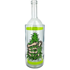 Воднік для куріня з скла «Weed Skeleton Hend Green»