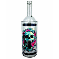 Водний бонг для куріння з скла «Weed Skull Rose»