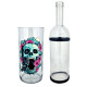 Водный бонг для курения из стекла «Weed Skull Rose»: Фото №2