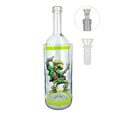 Водний зі скла Weed Skull Partygoer