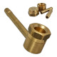 Трубка+Колпак Наперсток из латуни 2в1: Фото №1