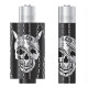 Запальничка Clipper метал Skull Silver (череп сріблястий): Фото №2