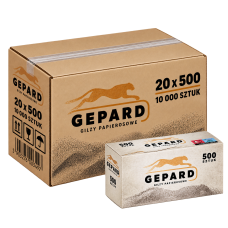 Сигаретные гильзы Gepard 10 000 шт (Гепард) — 20 упаковок по 500, King Size 8 мм