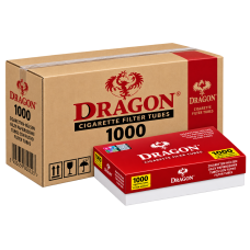 Сигаретные гильзы Dragon 10 000 шт (Драгон) — 10 упаковок по 1000, King Size 8 мм