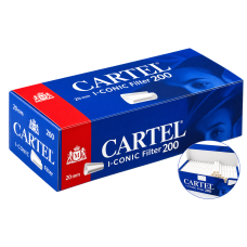 Гильзы для сигарет CARTEL i-CONIC Filter 200 шт с турбо-фильтром 20 мм